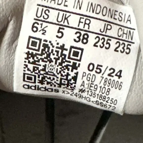 adidas Women's Sambae Platform Sneakers in Grey Two/Cloud White - Picture 8 of 9